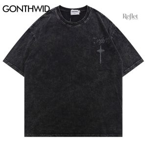 T-shirt vintage homme avec motif gothique original