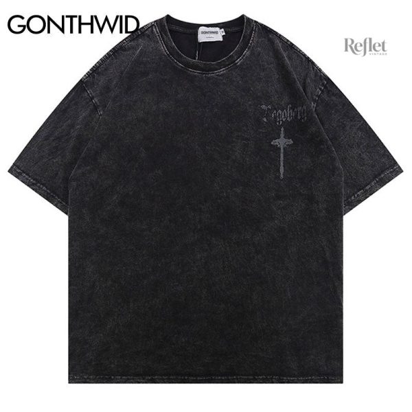 T-shirt vintage homme avec motif gothique original