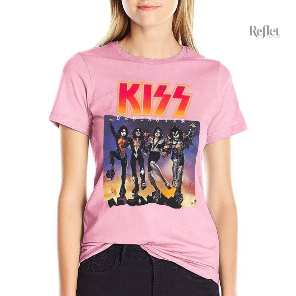t-shirt-groupe-rock-vintage-femme-1 T-shirt vintage femme groupe rock style rétro