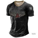 T-shirt vintage pour homme avec graphique