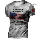 T-shirt homme American, esprit rétro chic