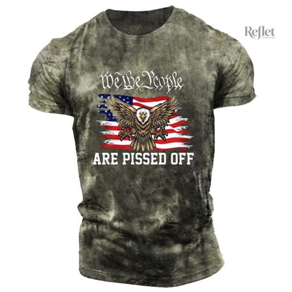 T-shirt homme American, textile de qualité
