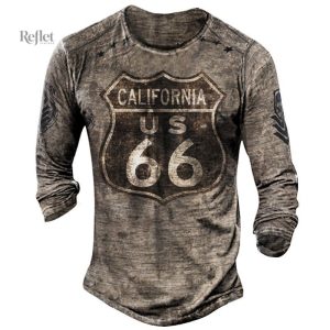 T-shirt style rétro pour homme, inspiration vintage américaine