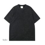 T-shirt homme noir vintage uni