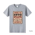 T-shirt vintage homme 1971 en coton confortable