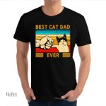 T-shirt vintage homme avec motif de chat