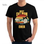T-shirt été homme avec motif chat