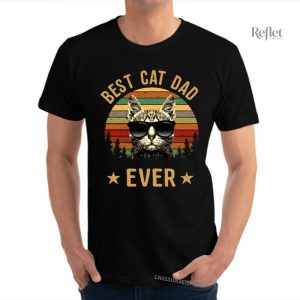 Haut vintage homme en coton avec chat