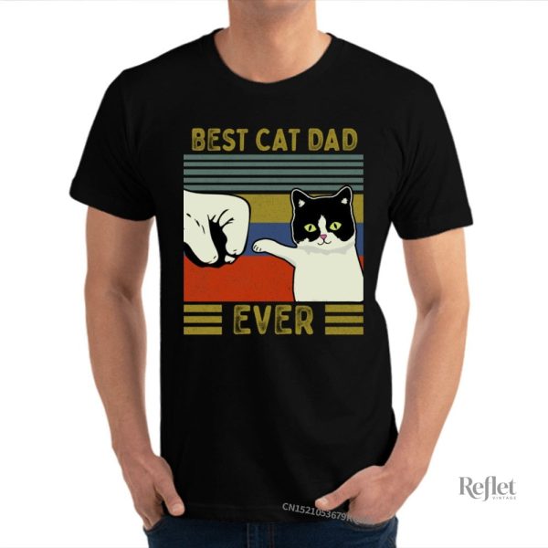 T-shirt vintage homme motif félin