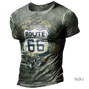 T-shirt vintage pour homme, couleur usée