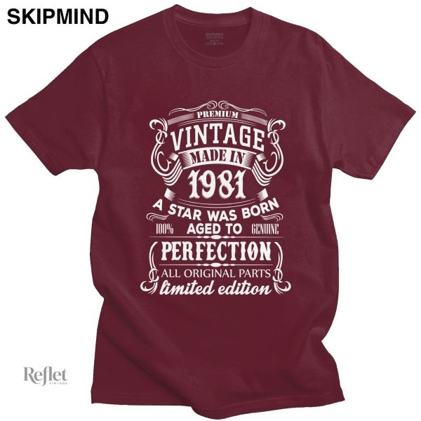 T-shirt vintage à col rond pour homme