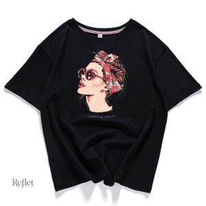 T-shirt vintage femme imprimé