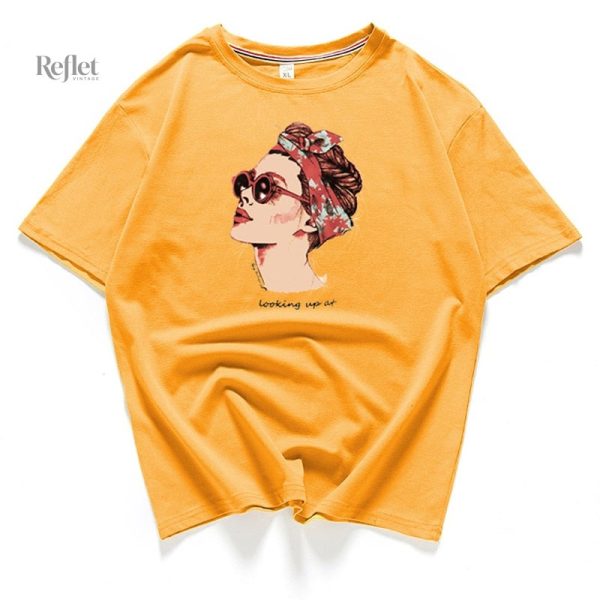 Vêtements vintage : T-shirt imprimé pour femme