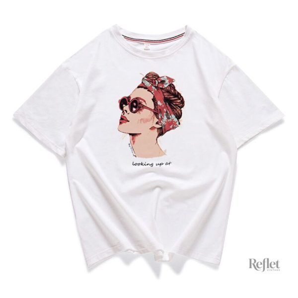 T-shirt à l'imprimé original pour femmes