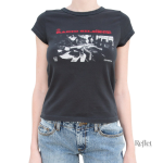 T-shirt vintage imprimé femme, style rétro et confort