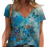 T Shirt femme au design rétro large
