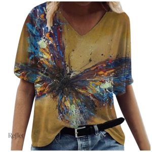 Tee-shirt vintage pour un look décontracté féminin