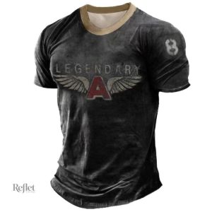 T-shirt homme style rétro, design vintage élégant