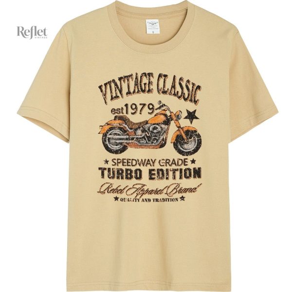 t-shirt-moto-vintage-femme-1 T Shirt Vintage Femme Moto Style Retro