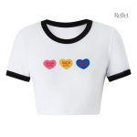 T-shirt femme style vintage, design moulant