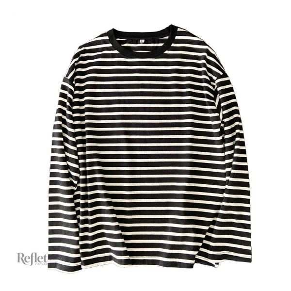 t-shirt-raye-femme-vintage-1 T-shirt rayé vintage femme, style décontracté et authentique