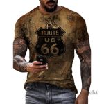T-shirt homme au look vintage décontracté