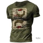 T-shirt col rond pour homme, style décontracté
