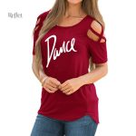 T shirt femme à motifs rétro pour l'été