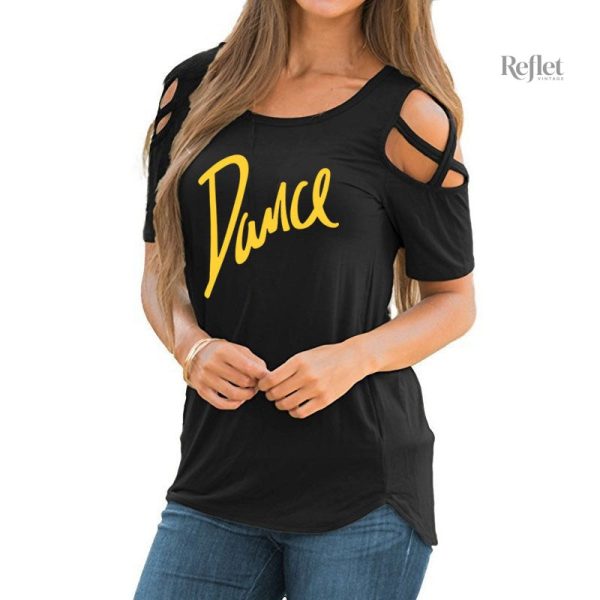 T shirt rétro imprimé vintage femme - vue 3