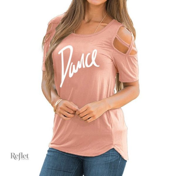 T shirt imprimé femme style vintage