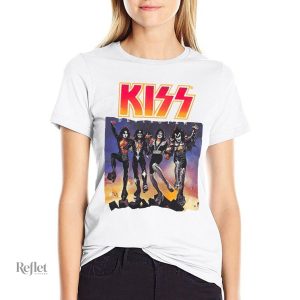 T-shirt Rock Vintage Femme avec design rétro