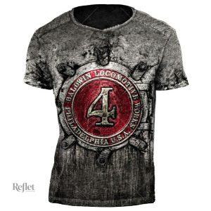 T-shirt vintage homme avec design classique et décontracté