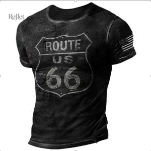 T-shirt style rétro pour homme