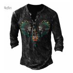 T-shirt décontracté avec style rétro