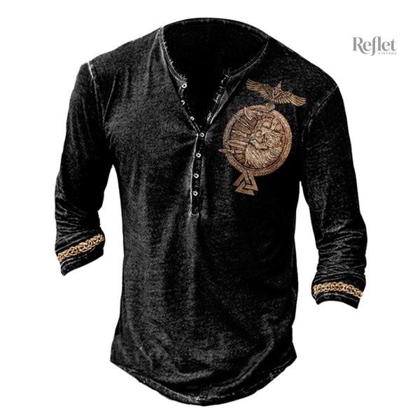 T-shirt à message vintage pour hommes