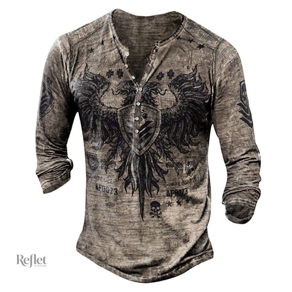 T-shirt vintage minimaliste pour homme