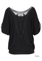 T-shirt femme vintage, look années 80, sans inscription