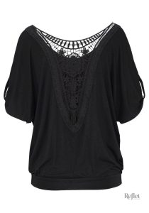 T-shirt femme vintage, look années 80, sans inscription