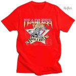 T shirt femme rock avec coupe décontractée