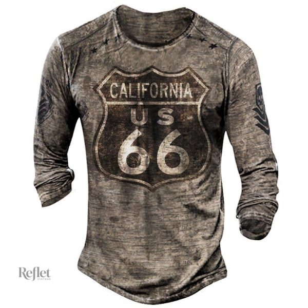 t-shirt-vintage-manche-3-4-homme-1 T-shirt vintage homme manches 3/4, style décontracté
