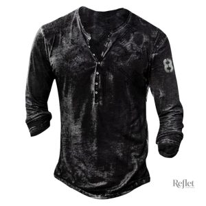 T-shirt vintage moto homme manches longues