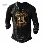T-shirt long manches homme style vintage moto