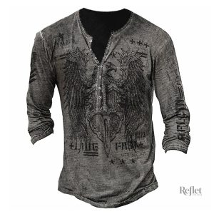Vêtement masculin à thème motocycliste vintage