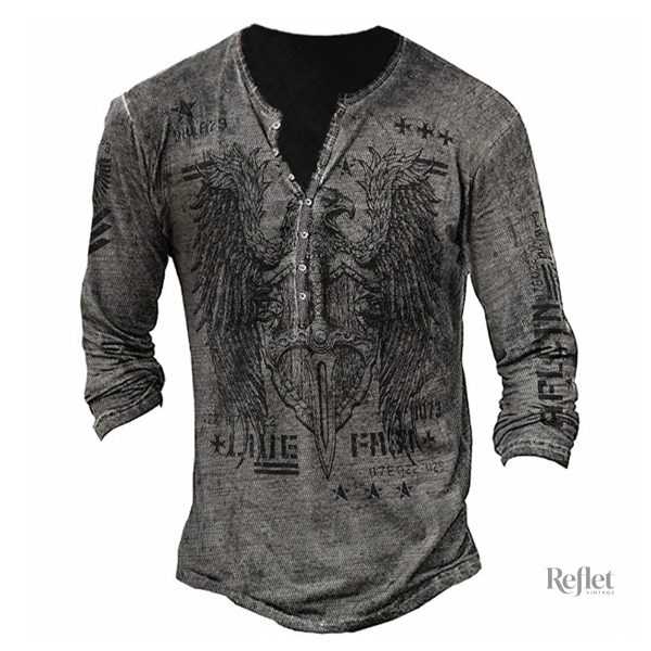 Vêtement masculin à thème motocycliste vintage