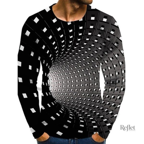 T-shirt noir homme avec design vintage unique
