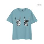 T-shirt femme avec graphisme vintage inspiré du rock