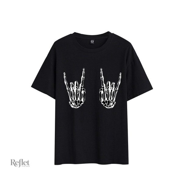 T-shirt femme avec allure vintage et rock
