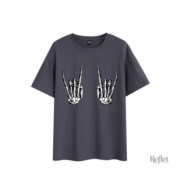 T-shirt vintage rock pour femmes, tendance