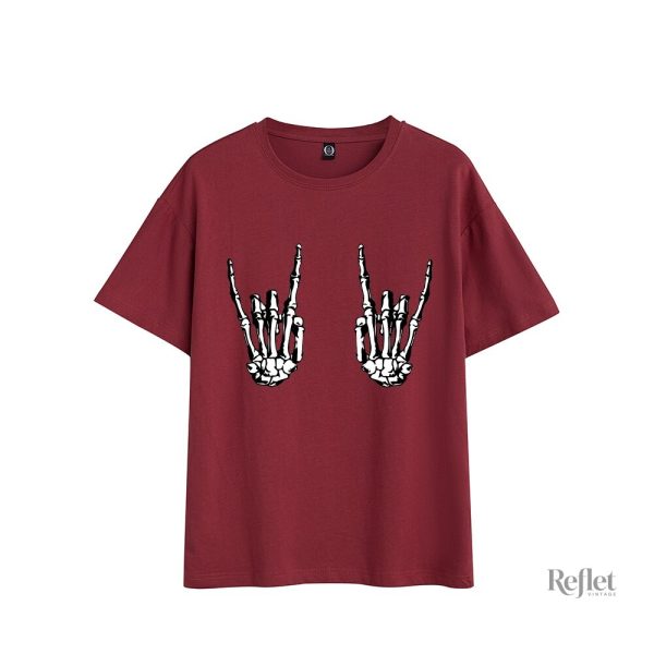 T-shirt vintage pour femmes, style rock