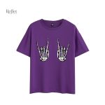 T-shirt féminin au design vintage rock